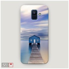 Чехол Пластиковый Samsung Galaxy A6 Домик на воде Case Place