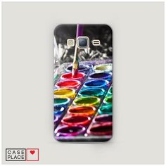 Чехол Пластиковый Samsung Galaxy J3 2016 Палитра красок Case Place
