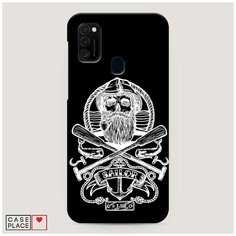 Чехол Пластиковый Samsung Galaxy M21 Тату моряк Case Place