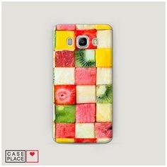 Чехол Пластиковый Samsung Galaxy J5 2016 Фруктовые кубики Case Place