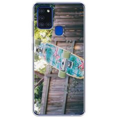 Силиконовый чехол "Хобби скейт 3" на Samsung Galaxy A21s / Самсунг Галакси A21s Case Place