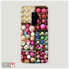 Чехол Пластиковый Samsung Galaxy S9 Plus Елочные игрушки Case Place