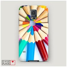 Чехол Пластиковый Samsung Galaxy S5 Цветные карандаши Case Place