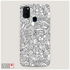 Чехол Пластиковый Samsung Galaxy M21 Бильярдная мозаика Case Place