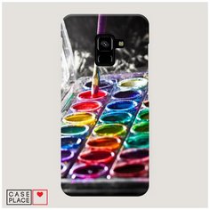 Чехол Пластиковый Samsung Galaxy A8 2018 Палитра красок Case Place