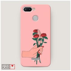 Чехол Пластиковый Xiaomi Redmi 6 Розы и нож Case Place