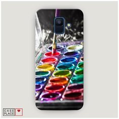 Чехол Пластиковый Samsung Galaxy A6 Палитра красок Case Place