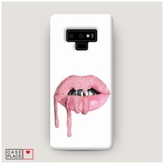 Чехол Пластиковый Samsung Galaxy Note 9 Потекший блеск на губах Case Place