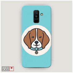 Чехол Пластиковый Samsung Galaxy A6 Plus Собака в ошейнике Case Place