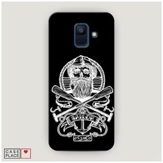 Чехол Пластиковый Samsung Galaxy A6 Тату моряк Case Place