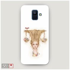 Чехол Пластиковый Samsung Galaxy A6 Весы прическа Case Place