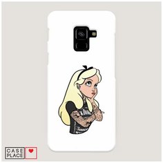 Чехол Пластиковый Samsung Galaxy A8 2018 Белоснежка в татуировках Case Place