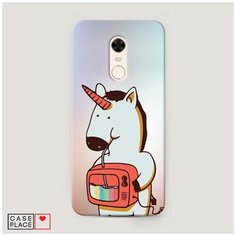 Чехол Пластиковый Xiaomi Redmi 5 Plus Единорог и телевизор Case Place