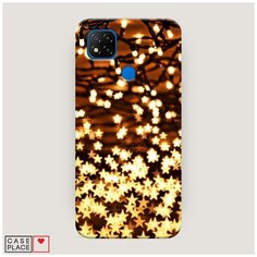Чехол Пластиковый Xiaomi Redmi 9C Новогодняя гирлянда Case Place