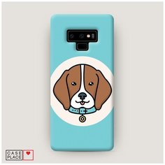 Чехол Пластиковый Samsung Galaxy Note 9 Собака в ошейнике Case Place