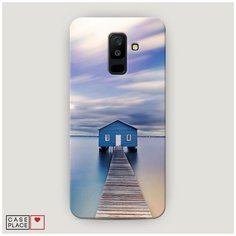 Чехол Пластиковый Samsung Galaxy A6 Plus Домик на воде Case Place