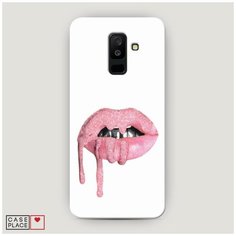 Чехол Пластиковый Samsung Galaxy A6 Plus Потекший блеск на губах Case Place
