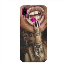 Пластиковый чехол "Девушка с татуировками" на Xiaomi Redmi Note 7 / Сяоми Редми Нот 7 Case Place