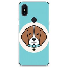Силиконовый чехол "Собака в ошейнике" на Xiaomi Mi Mix 3 / Сяоми Ми Микс 3 Case Place