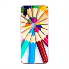 Силиконовый чехол "Цветные карандаши" на Xiaomi Redmi Note 7 / Сяоми Редми Нот 7 Case Place