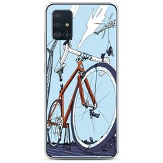 Силиконовый чехол "Хобби велосипед 10" на Samsung Galaxy A51 / Самсунг Гэлакси А51 Case Place