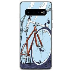 Силиконовый чехол "Хобби велосипед 10" на Samsung Galaxy S10 / Самсунг Галакси S10 Case Place