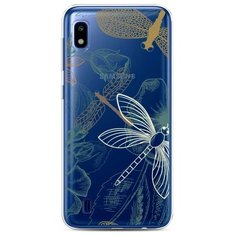 Силиконовый чехол "Тени стрекоз" на Samsung Galaxy A10 / Самсунг Галакси А10 Case Place