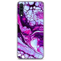 Силиконовый чехол "Розовый флюид арт" на Samsung Galaxy A70 / Самсунг Галакси А70 Case Place