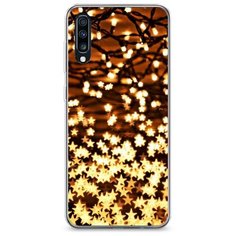 Силиконовый чехол "Новогодняя гирлянда" на Samsung Galaxy A70 / Самсунг Галакси А70 Case Place