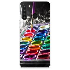 Силиконовый чехол "Палитра красок" на Samsung Galaxy A21 / Самсунг Гэлакси А21 Case Place