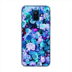 Силиконовый чехол "Цветочный ковер" на Samsung Galaxy A6 / Самсунг Галакси А6 Case Place