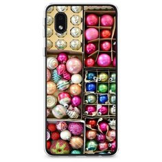 Силиконовый чехол "Елочные игрушки" на Samsung Galaxy A01 Core / Самсунг Галакси А01 Core Case Place