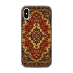 Силиконовый чехол "Ковер" на Apple iPhone X (10) / Айфон Икс (Десять) Case Place