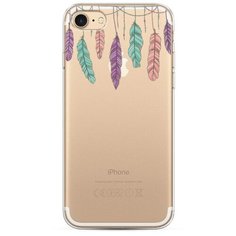Силиконовый чехол "Гирлянда из перьев 2" на Apple iPhone 8 / Айфон 8 Case Place