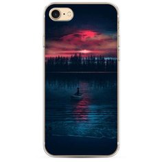 Силиконовый чехол "Лодка в закате" на Apple iPhone 7 / Айфон 7 Case Place