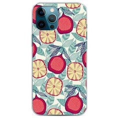 Силиконовый чехол "Постер с гранатами" на Apple iPhone 12 Pro Max / Айфон 12 Про Макс Case Place