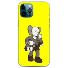Силиконовый чехол "Кукла KAWS" на Apple iPhone 12 Pro Max / Айфон 12 Про Макс Case Place