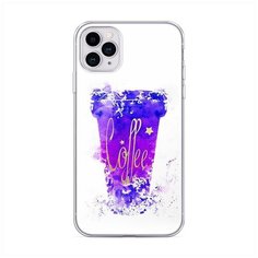 Силиконовый чехол "Кофейный стакан арт" на Apple iPhone 11 Pro / Айфон 11 Про Case Place