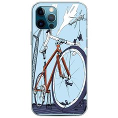 Силиконовый чехол "Хобби велосипед 10" на Apple iPhone 12 Pro / Айфон 12 Про Case Place