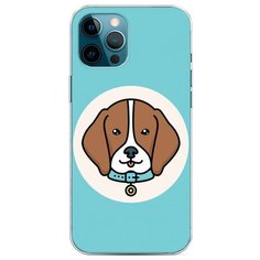 Силиконовый чехол "Собака в ошейнике" на Apple iPhone 12 Pro Max / Айфон 12 Про Макс Case Place