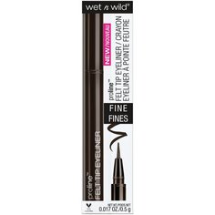 Wet n Wild Подводка-фломастер Proline Felt Tip Eyeliner, оттенок E8762 dark brown