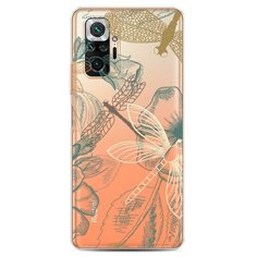 Силиконовый чехол "Тени стрекоз" на Xiaomi Redmi Note 10 Pro / Сяоми Редми Нот 10 Pro Case Place
