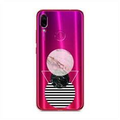 Силиконовый чехол "Пирамида из кругов" на Xiaomi Redmi Note 7 / Сяоми Редми Нот 7 Case Place