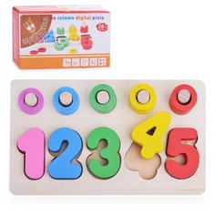 Пирамидка-вкладыш Щепочка от 1 до 5