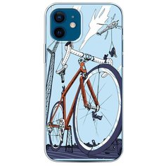 Силиконовый чехол "Хобби велосипед 10" на Apple iPhone 12 / Айфон 12 Case Place