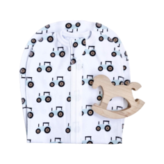 Многоразовая пеленка Mjolk кокон 9-12 кг, тракторы