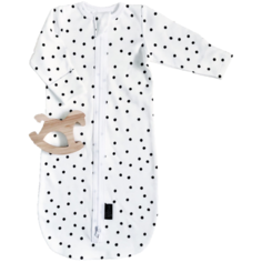 Конверт-мешок Mjolk Basic "Горошки" белый 62 см