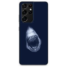 Силиконовый чехол "Пасть акулы" на Samsung Galaxy S21 Ultra / Самсунг Галакси S21 Ультра Case Place