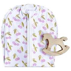 Многоразовая пеленка Mjolk кокон 9-12 кг, черешня