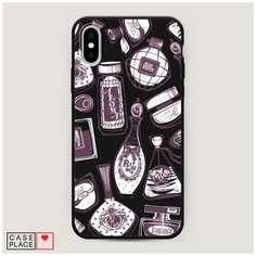 Чехол силиконовый Матовый iPhone XS Max (10S Max) Счастье в духах Case Place